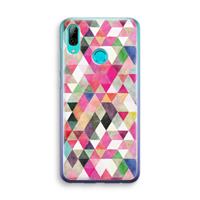 CaseCompany Gekleurde driehoekjes: Huawei P Smart (2019) Transparant Hoesje