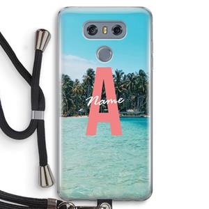 CaseCompany Pacific Dream: LG G6 Transparant Hoesje met koord