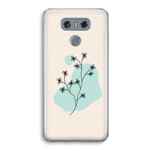 CaseCompany Love your petals: LG G6 Transparant Hoesje