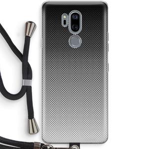 CaseCompany Musketon Halftone: LG G7 Thinq Transparant Hoesje met koord