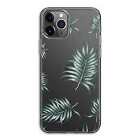 CaseCompany Simple leaves: iPhone 11 Pro Transparant Hoesje