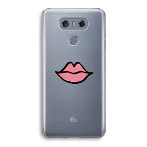 CaseCompany Kusje: LG G6 Transparant Hoesje