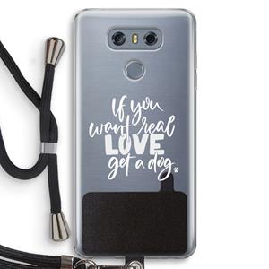 CaseCompany Partner in crime: LG G6 Transparant Hoesje met koord
