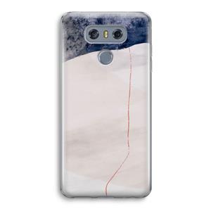 CaseCompany Stone White: LG G6 Transparant Hoesje