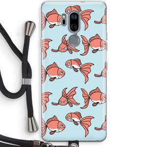 CaseCompany Blub: LG G7 Thinq Transparant Hoesje met koord