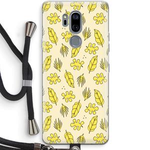 CaseCompany Herfst: LG G7 Thinq Transparant Hoesje met koord