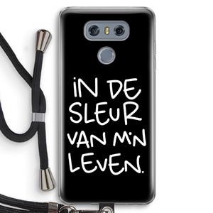 CaseCompany De Sleur: LG G6 Transparant Hoesje met koord