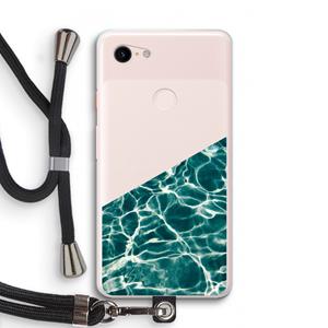 CaseCompany Weerkaatsing water: Pixel 3 XL Transparant Hoesje met koord