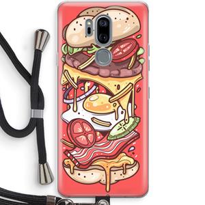 CaseCompany Diet Coke Please: LG G7 Thinq Transparant Hoesje met koord
