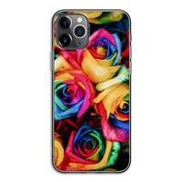 CaseCompany Neon bloemen: iPhone 11 Pro Transparant Hoesje