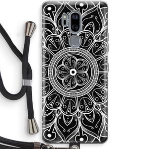 CaseCompany Roses Are Red: LG G7 Thinq Transparant Hoesje met koord