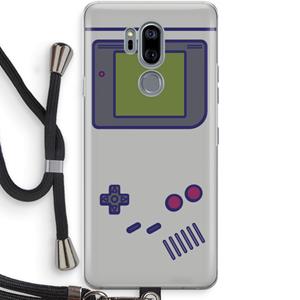 CaseCompany Game On: LG G7 Thinq Transparant Hoesje met koord