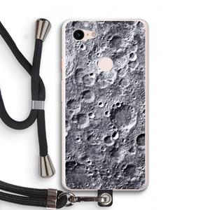 CaseCompany Maanlandschap: Pixel 3 XL Transparant Hoesje met koord