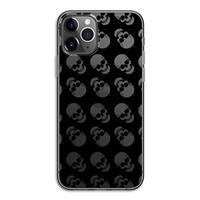 CaseCompany Musketon Skulls: iPhone 11 Pro Transparant Hoesje