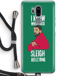 CaseCompany Sleigh Bells Ring: LG G7 Thinq Transparant Hoesje met koord