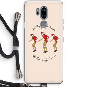 CaseCompany Jingle Ladies: LG G7 Thinq Transparant Hoesje met koord