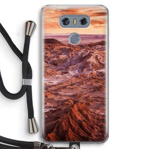 CaseCompany Mars: LG G6 Transparant Hoesje met koord