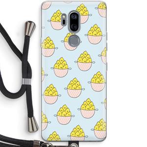 CaseCompany Citroenen: LG G7 Thinq Transparant Hoesje met koord