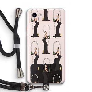 CaseCompany Pop Some Kim: Pixel 3 XL Transparant Hoesje met koord
