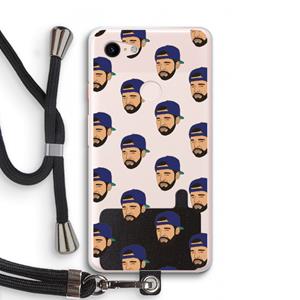 CaseCompany Drake Away: Pixel 3 XL Transparant Hoesje met koord