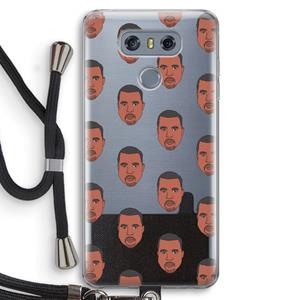 CaseCompany Kanye Call Me℃: LG G6 Transparant Hoesje met koord