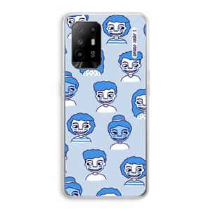 CaseCompany Gezichtjes: Oppo A94 5G Transparant Hoesje