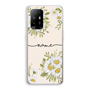CaseCompany Daisies: Oppo A94 5G Transparant Hoesje