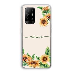CaseCompany Zonnebloemen: Oppo A94 5G Transparant Hoesje