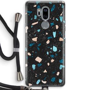 CaseCompany Terrazzo N°11: LG G7 Thinq Transparant Hoesje met koord