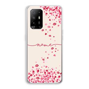 CaseCompany Hartjes en kusjes: Oppo A94 5G Transparant Hoesje