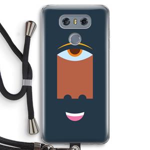 CaseCompany Mono M: LG G6 Transparant Hoesje met koord