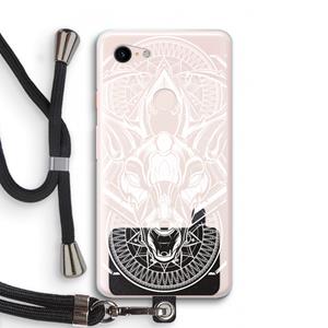 CaseCompany Oh Deer: Pixel 3 XL Transparant Hoesje met koord