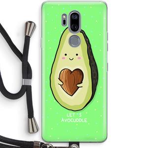 CaseCompany Avocuddle: LG G7 Thinq Transparant Hoesje met koord