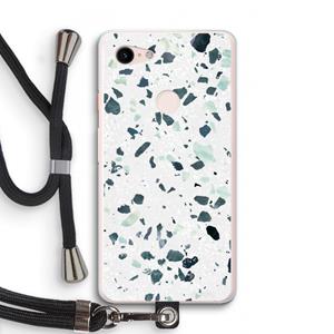 CaseCompany Terrazzo N°2: Pixel 3 XL Transparant Hoesje met koord