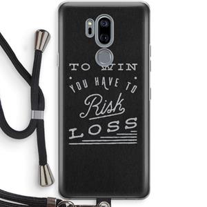 CaseCompany Risk loss: LG G7 Thinq Transparant Hoesje met koord