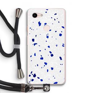 CaseCompany Terrazzo N°5: Pixel 3 XL Transparant Hoesje met koord