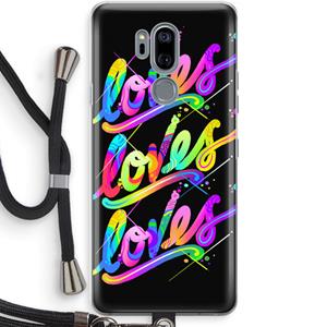 CaseCompany Loves: LG G7 Thinq Transparant Hoesje met koord
