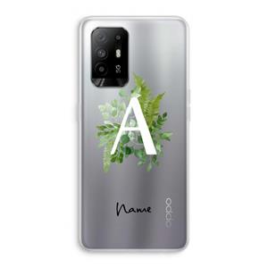 CaseCompany Green Brush: Oppo A94 5G Transparant Hoesje