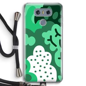 CaseCompany Bushes: LG G6 Transparant Hoesje met koord