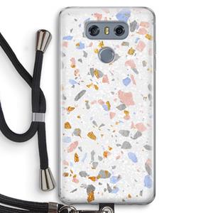 CaseCompany Terrazzo N°8: LG G6 Transparant Hoesje met koord