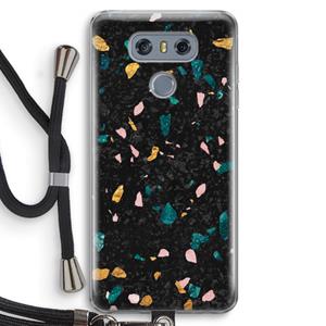 CaseCompany Terrazzo N°10: LG G6 Transparant Hoesje met koord