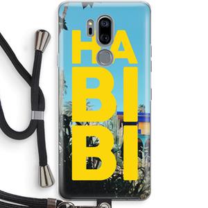 CaseCompany Habibi Majorelle : LG G7 Thinq Transparant Hoesje met koord