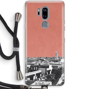 CaseCompany Marrakech Skyline : LG G7 Thinq Transparant Hoesje met koord