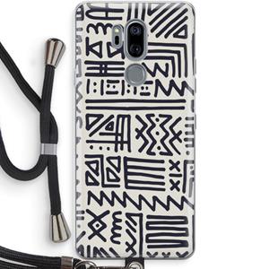 CaseCompany Marrakech print: LG G7 Thinq Transparant Hoesje met koord