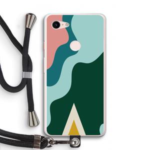 CaseCompany Noor B: Pixel 3 XL Transparant Hoesje met koord