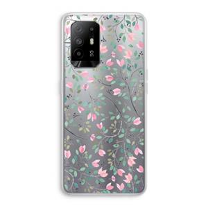 CaseCompany Sierlijke bloemen: Oppo A94 5G Transparant Hoesje