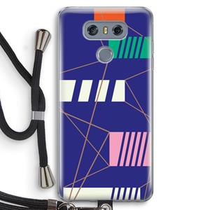 CaseCompany Gestalte 5: LG G6 Transparant Hoesje met koord