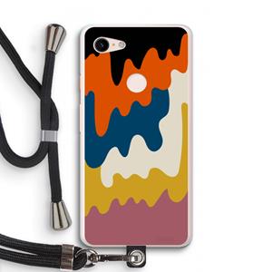 CaseCompany Baar A: Pixel 3 XL Transparant Hoesje met koord