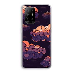 CaseCompany Patroon Wolken: Oppo A94 5G Transparant Hoesje