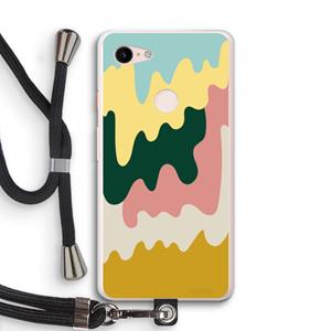 CaseCompany Baar B: Pixel 3 XL Transparant Hoesje met koord